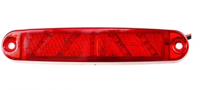 LED Φωτιστικό 15 LED Σήμανσης 12V / 24V Κόκκινο 100mm x 20mm x 10mm
