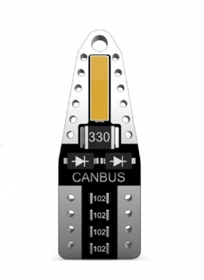 T10 LED Can Bus 2 SMD 7020 12V Ψυχρό Λευκό 1 Τεμάχιο