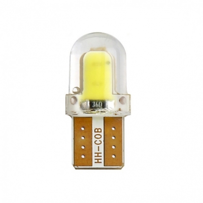 LED T10 COB SMD 12V Ψυχρό Λευκό 1 Τεμάχιο με Επικάλυψη Σιλικόνης