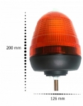LED Φάρος Πορτοκαλί 12V / 24V Με Βίδα