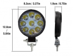 LED Σέτ DRL Προβολέας 27 Watt Υψηλής Ισχύος 10-30 Volt Μini Στρογγυλά