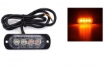 LED Φώτα Οδικής Βοήθειας 12V / 24V Πορτοκαλί Εξωτερικά 4 LED