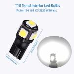 LED T10 5 SMD 5050 12V Ψυχρό Λευκό 1 Τεμάχιο