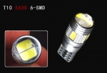 T10 LED Can Bus 6 SMD 5630 12V Ψυχρό Λευκό 1 Τεμάχιο