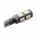 T10 LED Can Bus 9 SMD 5050 12V Κόκκινο 1 Τεμάχιο