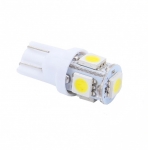 T10 LED 5 SMD 5050 12V Ψυχρό Λευκό 1 Τεμάχιο