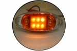 LED Όγκου με 6 LED 24V IP66 Πορτοκαλί 100mm х 42mm