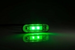 LED Όγκου Πλευρικής Σήμανσης Πράσινο με Е-Mark 12V / 24V IP68