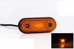 LED Όγκου Πλευρικής Σήμανσης Πορτοκαλί με Е-Mark 12V / 24V IP68 120mm x 46mm x 18mm