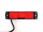 LED Όγκου Πλευρικής Σήμανσης Κόκκινο με Е-Mark 12V / 24V IP68 130mm x 32mm x 14.5mm