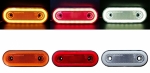 LED Όγκου Πλευρικής Σήμανσης NEON Πορτοκαλί με Е-Mark 12V / 24V IP68 110mm x 45mm x 15mm