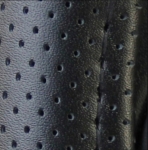 Κάλυμμα Τιμονιού Τρυπητό Οικολογικό Δέρμα 39cm Μαύρο