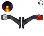 Σέτ LED 3D εφέ φωτός Τριπλά Πλευρικά Φώτα Е-Mark 17.5см Κόκκινα / Λευκά / Κίτρινα 12V / 24V