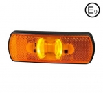 LED Φλας Όγκου Πλευρικής Σήμανσης Πορτοκαλί με Е-Mark 12V / 24V IP68 122mm x 44mm x 19mm PL0009