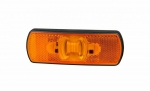 LED Φλας Όγκου Πλευρικής Σήμανσης Πορτοκαλί με Е-Mark 12V / 24V IP68 122mm x 44mm x 19mm PL0009