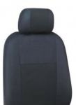 Ταπετσαρία Αδιάβροχη Για Μπροστινά Καθίσματα 2+1 Τεμάχια Μαύρο με Σχέδιο Πολυεστερικό