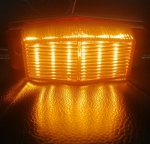 LED Φώτα Οδικής Βοήθειας 12 LED 12V / 24V Πορτοκαλί Εξωτερικά 13 cm