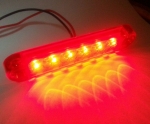 LED Όγκου με 6 LED 12V/24V IP66 Κόκκινο 100mm х 20mm x 10mm