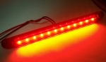 LED Φωτιστικό 12 LED Σήμανσης 12V / 24V Κόκκινο 180mm x 12mm x 10mm