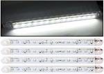 LED Φωτιστικό 15 LED Σήμανσης 12V / 24V Λευκό 240mm x 18mm x 10mm