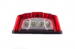 Σετ LED Φώτα Πινακίδας 12V / 24V Κόκκινο / Λευκό 137mm x 127mm 2 Τεμάχια