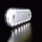 LED Όγκου Πλευρικής Σήμανσης 20 LED Λευκό 24V IP68 115mm x 45mm x 10mm