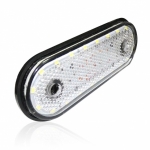 LED Όγκου Πλευρικής Σήμανσης 20 LED Λευκό 24V IP68 115mm x 45mm x 10mm