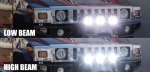 Σετ Φώτα LED Μικρή / Μεγάλη Σκάλα 36W Με Βάσεις Εμπρόσθια Δεξί / Αριστερό H4 145mm x 80mm