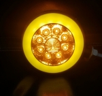 LED Φωτιστικό Σκουλαρίκι NEON Πλευρικής Σήμανσης Πορτοκαλί - Κόκκινο 12V - 24V για Scania / Volvo / MAN / DAF / Mercedes 1 Τεμάχιο