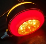 LED Φωτιστικό Σκουλαρίκι NEON Πλευρικής Σήμανσης Πορτοκαλί - Κόκκινο 12V - 24V για Scania / Volvo / MAN / DAF / Mercedes 1 Τεμάχιο
