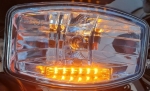 Σέτ Προβολείς Ομίχλης H7 Αλογόνου 12V / 24V με 6 LED Πορτοκαλί 265mm X 161mm E-Mark