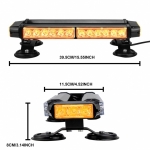 Led Μπάρα Οδικής Βοήθειας 30 LED Πορτοκαλί 12V / 24V Με Μαγνήτη 40cm