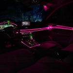 Εύκαμπτο Φωτιζόμενο LED Καλώδιο Neon 12V για Εσωτερική Διακόσμηση Αυτοκινήτου 2m Ροζ