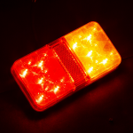 Σετ LED Φανάρι Φορτηγού Πίσω 12V Φρένων - Φλας - Πορείας SLIM 150mm x 80mm x 30mm IP67