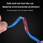 Αυτοκόλλητη Προστατευτική Ταινία Ζάντας Αυτοκινήτου & Διακοσμητικό 8mm Μπλε Χρώμα για τους 4 Τροχούς