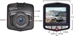 Κάμερα DVR Αυτοκινήτου 1080P με Οθόνη 2.4" και Νυχτερινή Λήψη για Παρμπρίζ με Βεντούζα