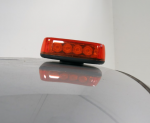 LED Φάρος Πορτοκαλί 12V / 24V Με Μαγνήτη 24 LED μέ Πορτοκαλί Γυαλί 28cm x 17cm x 6cm