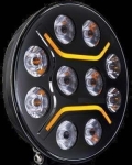 LED Προβολέας 10-30 Volt Υψηλής Ισχύος 150W Πορτοκαλί / Λευκό ø230mm IP68