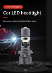 LED Λάμπες Αυτοκινήτου Νέας Γενιάς με Μεγεθυντικός Φακό H4 160W 12000Lm 6500K IP68 12V - 24V