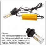 Σετ 2 τεμ. LED DRL με ενσωματωμένο flasher 12V T20 8W S25/1156/BA15S/P21W Can Bus Χωρίς σφάλματα