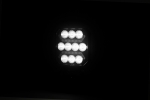 LED Προβολέας SLIM 10-30 Volt Υψηλής Ισχύος 15W Λευκό / Κόκκινο 101mm x 101mm x 37mm IP68