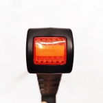 Σέτ LED Όγκου Κερατάκια Τριπλά NEON με Τρεχούμενο Φλας 12V / 24V IP67 Κόκκινό / Λευκό / Πορτοκαλί 180mm x 160mm