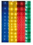LED Φωτεινός Σταυρός RGB 84 LED 12V - 24V 245mm x 200mm