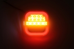 Σετ LED Φανοί Οπίσθιοι 12V / 24V Φρένων - Φλας - Θέσης - Όπισθεν με 4 Λειτουργίες 95mm X 97mm X 34mm