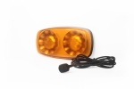 LED Φάρος Πορτοκαλί 12V / 24V Με Μαγνήτη 20 LED μέ Πορτοκαλί Γυαλί 30.5cm x 15.7cm x 5.9cm