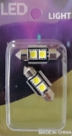 Σωληνωτός LED 31mm Can Bus με 2 SMD 5050 Ψυχρό Λευκό 2 Τεμάχια