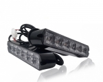 LED Φώτα Οδικής Βοήθειας 12V / 24V Πορτοκαλί Εξωτερικά 6 LED 17cm 2 τεμάχια με κοντρόλερ Controller