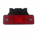LED Φωτιστικό Πλευρικής Σήμανσης με Βάση 24V Κόκκινο 100mm X 30mm