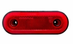 LED Όγκου Πλευρικής Σήμανσης NEON Κόκκινο με Е-Mark 12V / 24V IP68 110mm x 45mm x 15mm