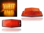 LED Φώτα Οδικής Βοήθειας 12 LED 12V / 24V Πορτοκαλί Εξωτερικά 13 cm